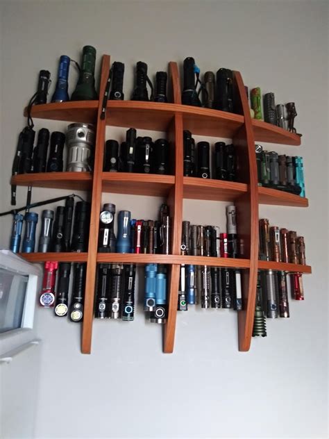 glued  metal   bottom   flashlight shelf   magnetic