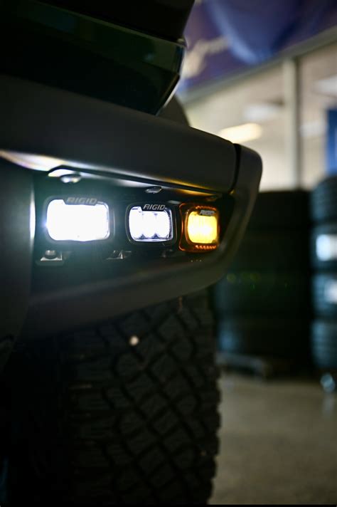 2022 Bronco Rigid Modular Bumper Triple SR M Fog Light Install Best