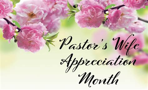 Pastor S Wife Appreciation Month Pfwb