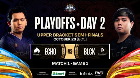 MPL PH S12 PLAYOFFS DAY 2 ECHO Vs BLCK GAME 1 YouTube