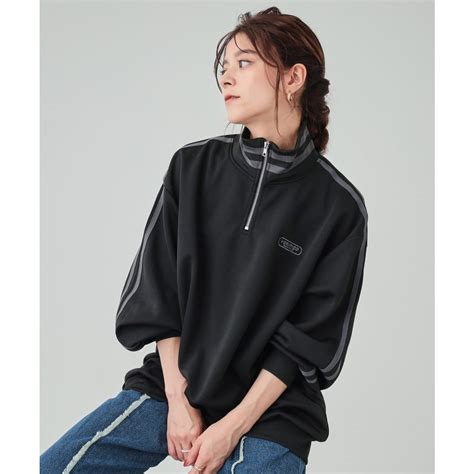 キューティーブロンド Cutie Blonde ハーフジップライン入りトラックトップス ブラック 019 ファッション通販 MAGASEEK マガシーク