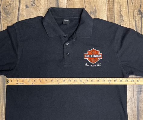 Harley Davidson Polo Mens L Bonaire DC Short Sleeve Gem