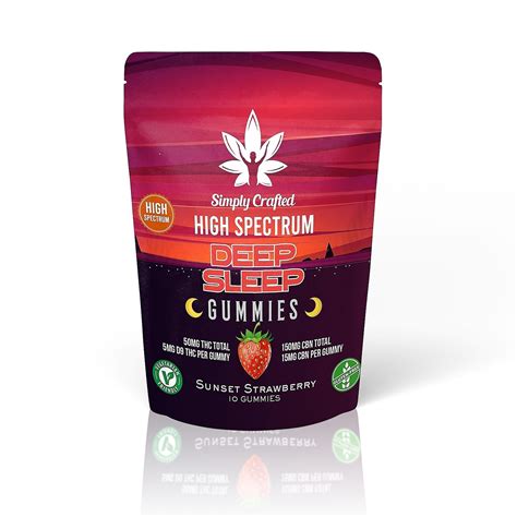 Simply Crafted Thc Cbn Deep Sleep High Spectrum Gummies Leafly