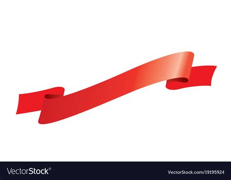 Red ribbon Royalty Free Vector Image - VectorStock