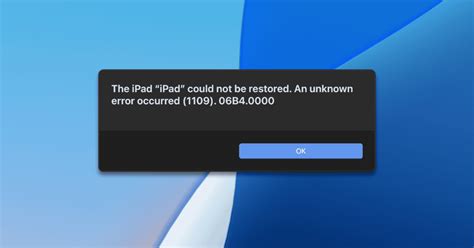Fix Restore Error Code 1109 on iPhone or iPad In 4 Ways - The Mac Observer