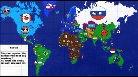 Countryballs Map Of The World