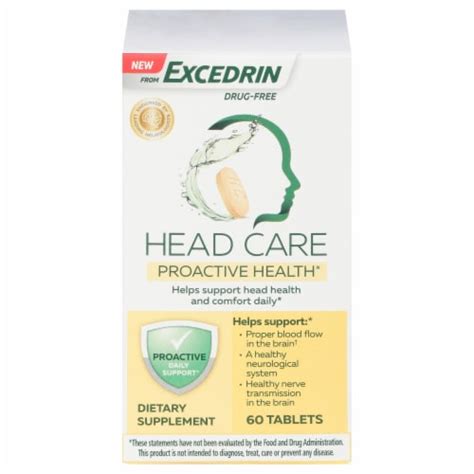 Excedrin Head Care Proactive Health Tablets 60 Ct Kroger