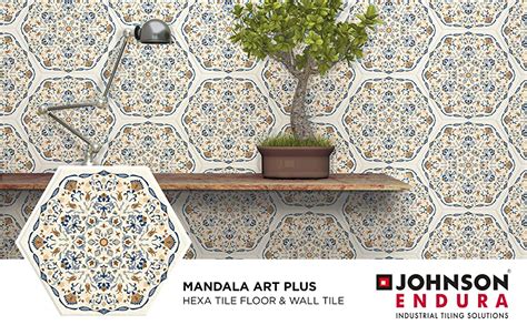 Johnson Endura Mandala Art Plus Glazed Vitrified Hexa Clay Wall