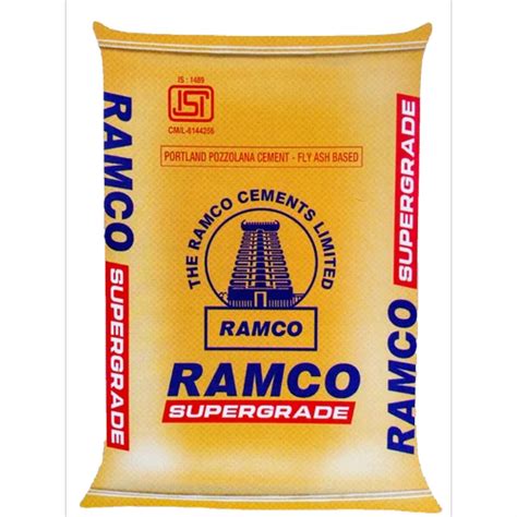 Ramco PPC Poly Packaging Type PP Sack Bag Packing Size 50 Kg At