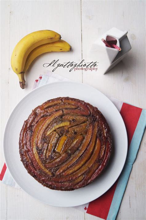 Torta Rovesciata Alla Banana E Gocce Di Cioccolato Chocolate Banana