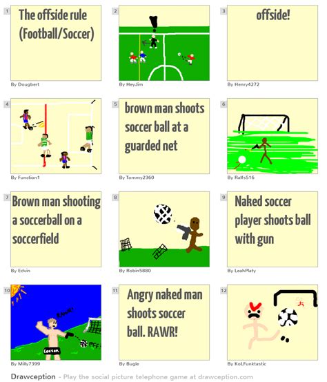 The offside rule (Football/Soccer) - Drawception