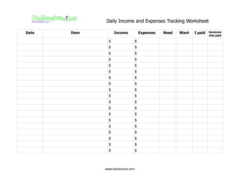 15 Income Statement And Expense Worksheet - Free PDF at worksheeto.com