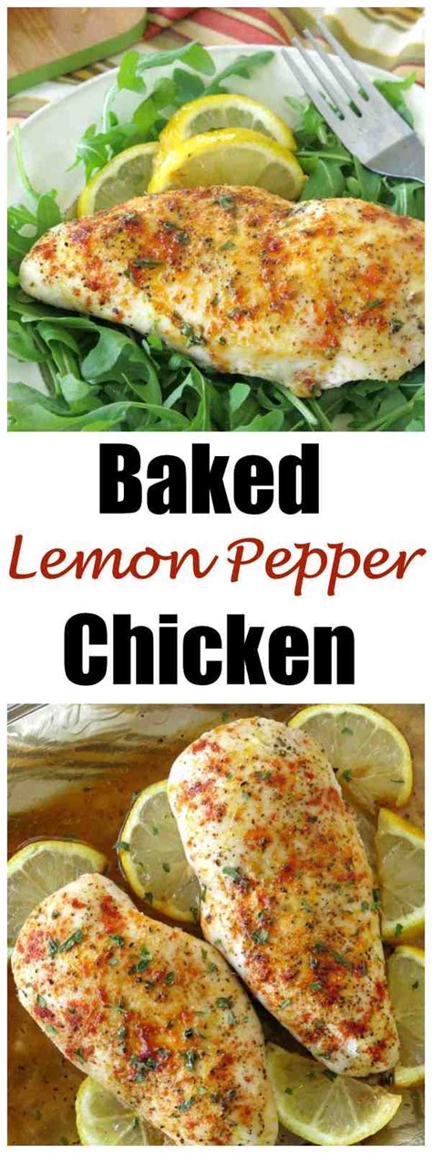 Baked Lemon Pepper Chicken Recipe The Dinner Mom