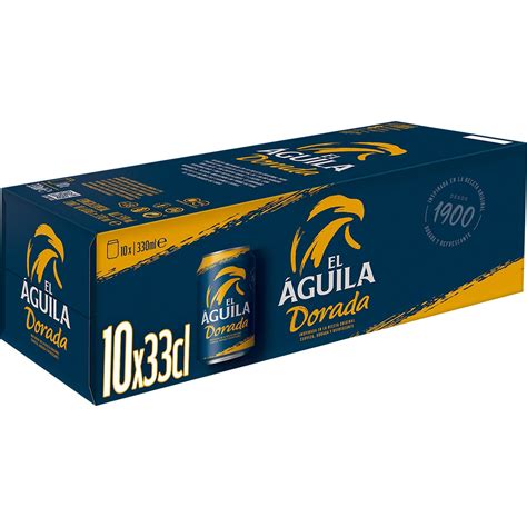 Cerveza Rubia Especial Pack Latas Cl El Aguila Dorada