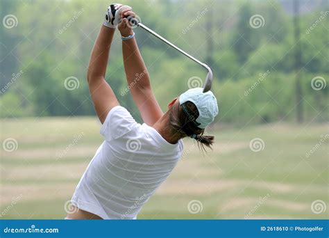 Lady Golf Swing Stock Photo - Image: 2618610