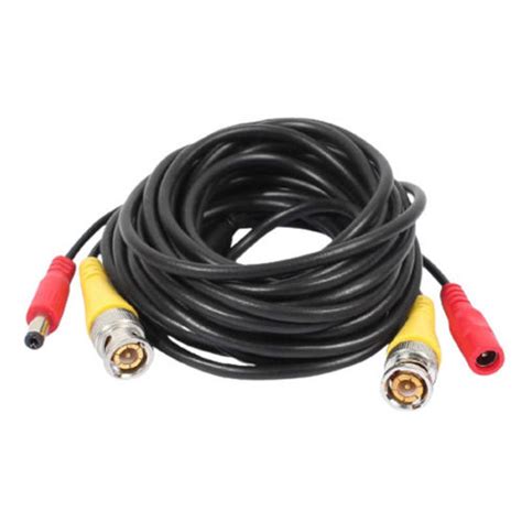 Black 18 Meter Pvc Insulated Copper Single Core Cctv Camera Cable At