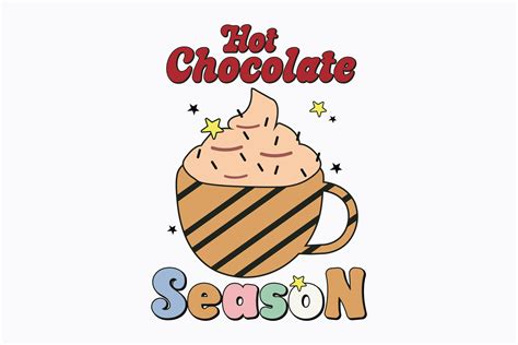 Christmas Hot Chocolate Season Retro Svg Graphic By Svg Box Creative Fabrica