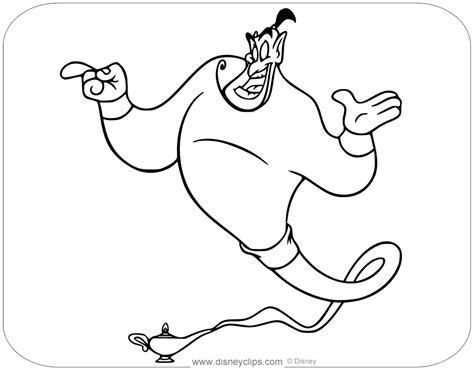 Genie Coloring Pages Disney Hd Coloring Pages Printable