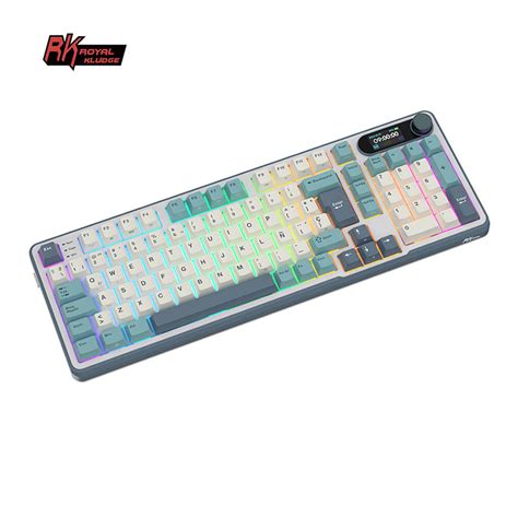 Teclado Royal Kludge Rks Iso Es Switch Brown Wireless Light Cloud