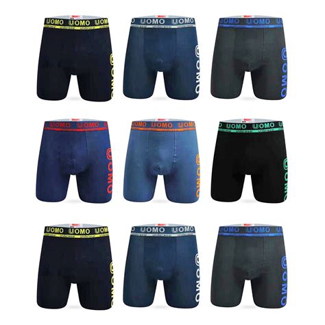 4er Herren Boxershorts extra langes Bein Baumwolle Unterwäsche