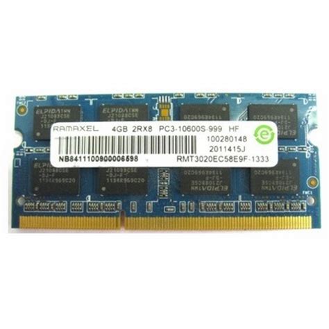 Оперативная память SO DIMM RAMAXEL 4Gb DDR3 1333 MHz RMT3020EC58E9F