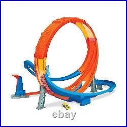 Car Track Set Hot Wheels Massive Loop Mayhem Track Set With Huge Inch Wide Track Loop Sl