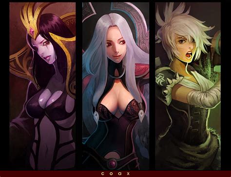 League Of Legends League Witch White Hair Lol Leblanc Sexy Armor Le Blanc Hd Wallpaper