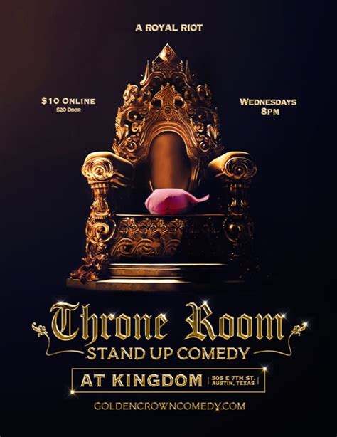 Throne Room: Stand–Up Comedy in Austin at Kingdom Austin