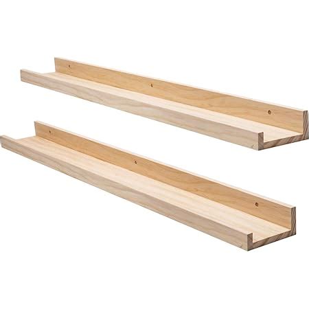 Amazon MBYD 48 Inch Floating Shelves Natural Wood Wall Mount