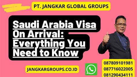 Saudi Arabia Visa On Arrival Everything You Need To Know Jangkar