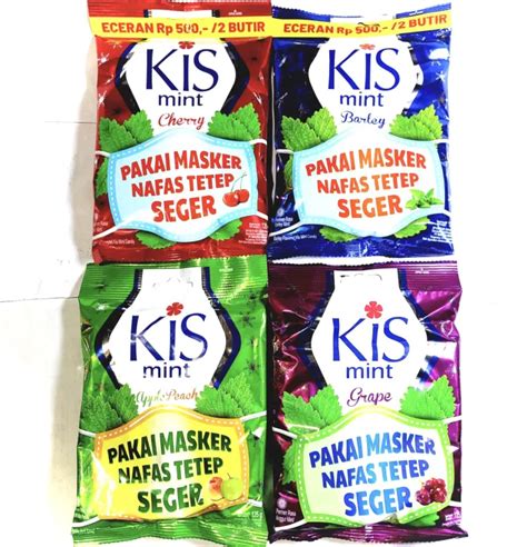 Permen Kiss Ada 4 Varian Rasa Cherry Barley Apple Grape 1 Zak 50