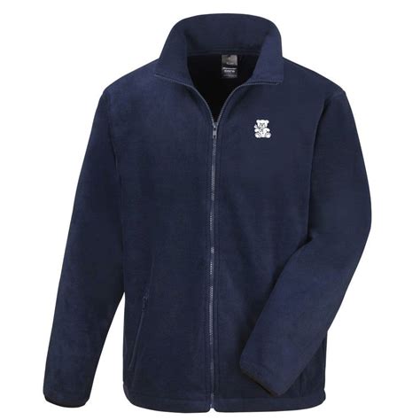 Teddy Bear Logo Zipped Fleece Jacket