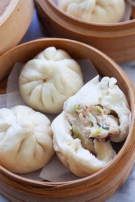 Steamed Buns With Chicken Filling 鸡仔包 Chicken Buns Steamed