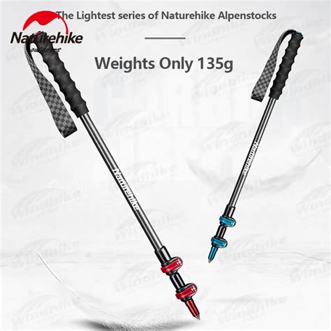 Naturehike Ultralight Карбоновые треккинговые палки | AliExpress