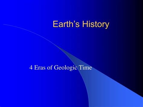 Ppt Earths History Powerpoint Presentation Free Download Id486548