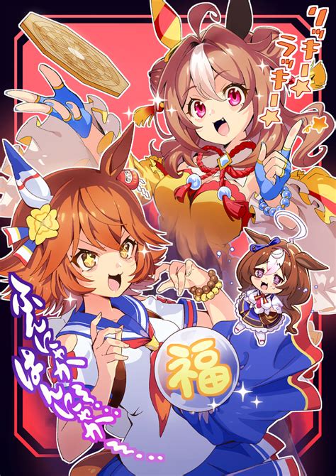 Safebooru 3girls Ahoge Bare Shoulders Bead Bracelet Beads Blue Gloves Blue Nails Blue Skirt