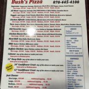 Bushs Pizza More Photos Reviews Central Blvd Bull