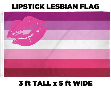 Lipstick Lesbian Pride Flag Etsy