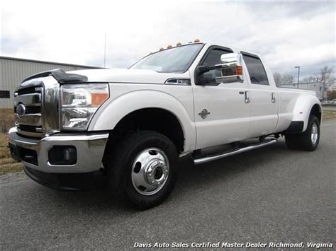 2016 FORD F 350 SD Super Duty Lariat 4X4 Dually C 65922 Miles White