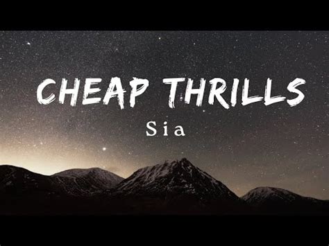 Sia Cheap Thrills Lyrics Isalirik Lirik Musik Video Youtube