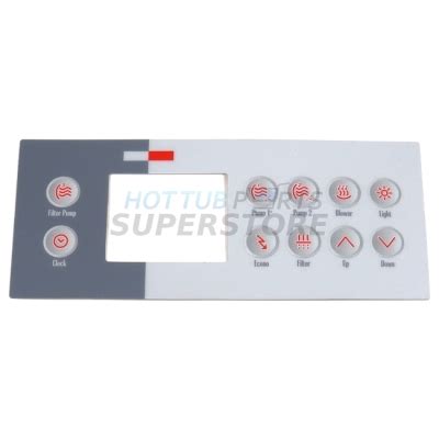 Gecko TSC 4 K 4 Panel Overlay 10 Key Hot Tub Parts Superstore