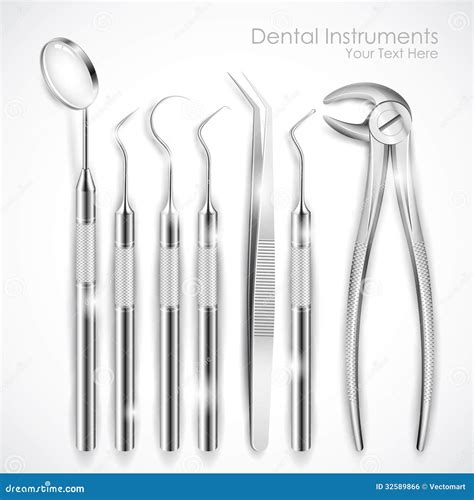 Dental Equipment Stock Vector Illustration Of Dentistry