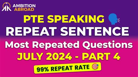 Repeat Sentence Pte Speaking Pte Predictions July