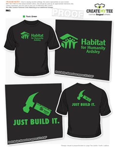 Habitat for Humanity T-Shirt Designs | CreateMyTee