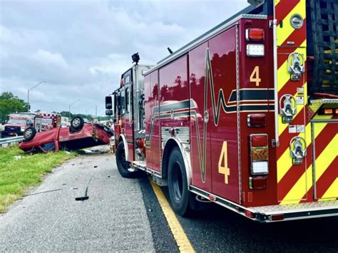 Driver Ejected After Pickup Truck Flips Over Guardrail On I 75 In