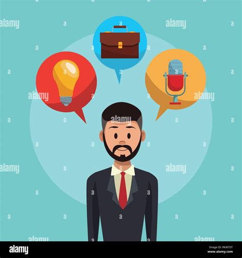 Executive Businessman Cartoon Stock Vector Image Art Alamy