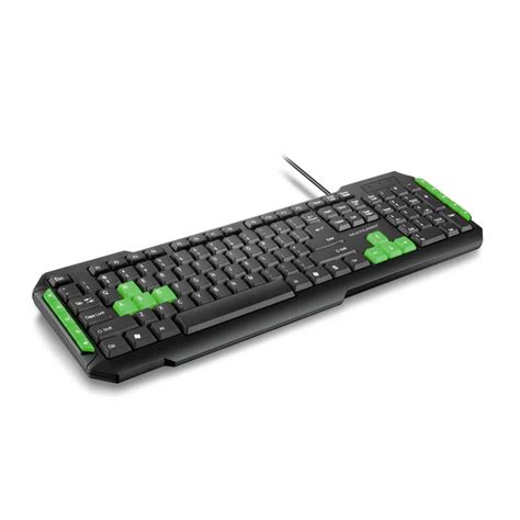 Teclado Gamer Multilaser Hotkeys Multimidia Usb Fio Verde E