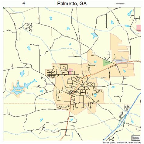 Palmetto GA Map