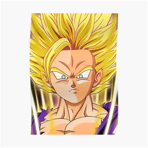 Dragon Ball Gohan Ssj2 Poster For Sale By Stephanieben Redbubble