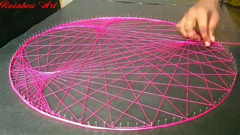 String Art Geometric Pattern Youtube